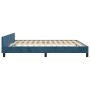 Dark blue velvet bed frame with headboard 160x200 cm by , Beds and slatted bases - Ref: Foro24-3126011, Price: 257,50 €, Disc...