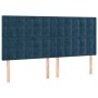 Dark blue velvet bed frame with headboard 160x200 cm by , Beds and slatted bases - Ref: Foro24-3126011, Price: 257,50 €, Disc...