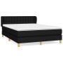 Box spring bed with black fabric mattress 140x190 cm by , Beds and slatted bases - Ref: Foro24-3127119, Price: 436,99 €, Disc...