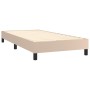 Cama box spring con colchón cuero sintético capuchino 90x200 cm de , Camas y somieres - Ref: Foro24-3127294, Precio: 328,12 €...