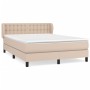 Cama box spring con colchón cuero sintético capuchino 140x200cm de , Camas y somieres - Ref: Foro24-3127318, Precio: 458,47 €...