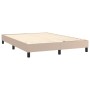 Cama box spring con colchón cuero sintético capuchino 140x200cm de , Camas y somieres - Ref: Foro24-3127318, Precio: 458,47 €...