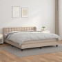 Cama box spring con colchón cuero sintético capuchino 160x200cm de , Camas y somieres - Ref: Foro24-3127324, Precio: 528,93 €...