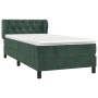 Cama box spring con colchón terciopelo verde oscuro 80x200 cm de , Camas y somieres - Ref: Foro24-3127640, Precio: 277,17 €, ...