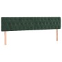 Box spring bed with dark green velvet mattress 200x200 cm by , Beds and slatted bases - Ref: Foro24-3127694, Price: 606,67 €,...