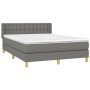 Boxspringbett mit dunkelgrauer Stoffmatratze 140x200 cm von , Betten und Lattenroste - Ref: Foro24-3130594, Preis: 436,83 €, ...