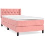 Cama box spring con colchón terciopelo rosa 80x200 cm de , Camas y somieres - Ref: Foro24-3131110, Precio: 288,85 €, Descuent...