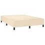 Cama box spring con colchón tela color crema 140x200 cm de , Camas y somieres - Ref: Foro24-3131758, Precio: 493,99 €, Descue...