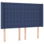 Cama box spring con colchón tela azul 140x200 cm de , Camas y somieres - Ref: Foro24-3132319, Precio: 533,99 €, Descuento: %