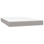 Cama box spring colchón y luces LED tela gris claro 140x200 cm de , Camas y somieres - Ref: Foro24-3135197, Precio: 522,43 €,...