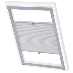 White pleated blind C04 by vidaXL, Blinds and blinds - Ref: Foro24-131308, Price: 22,99 €, Discount: %