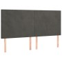 Cama box spring con colchón terciopelo gris oscuro 160x200 cm de , Camas y somieres - Ref: Foro24-3137732, Precio: 585,60 €, ...