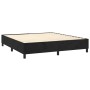 Cama box spring con colchón terciopelo negro 200x200 cm de , Camas y somieres - Ref: Foro24-3137745, Precio: 698,99 €, Descue...