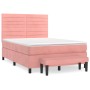 Cama box spring con colchón terciopelo rosa 140x190 cm de , Camas y somieres - Ref: Foro24-3137904, Precio: 538,70 €, Descuen...