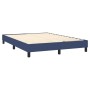 Box spring bed with blue fabric mattress 140x200 cm by , Beds and slatted bases - Ref: Foro24-3140383, Price: 449,30 €, Disco...