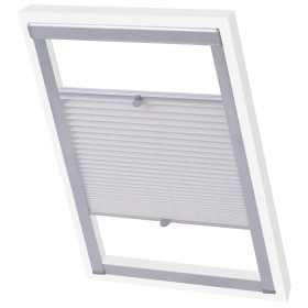 White pleated blind P06/406 by vidaXL, Blinds and blinds - Ref: Foro24-131313, Price: 29,99 €, Discount: %