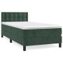 Cama box spring con colchón terciopelo verde oscuro 80x200 cm de , Camas y somieres - Ref: Foro24-3141512, Precio: 280,99 €, ...