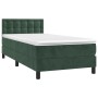 Cama box spring con colchón terciopelo verde oscuro 80x200 cm de , Camas y somieres - Ref: Foro24-3141512, Precio: 280,99 €, ...