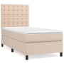 Box spring bed with cappuccino synthetic leather mattress 80x200 cm by , Beds and slatted bases - Ref: Foro24-3142814, Price:...