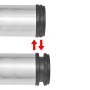 4 höhenverstellbare Tischbeine 1100 mm, Farbe Nickel poliert von vidaXL, Tischbeine - Ref: Foro24-242147, Preis: 69,51 €, Rab...