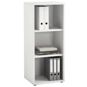 FMD Regal mit 3 Fächern weiß 47,1x39,9x112,5 cm von , Bücherregale und Regale - Ref: Foro24-447411, Preis: 131,70 €, Rabatt: %