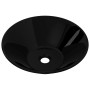 Lavabo de cerámica negro redondo de vidaXL, Lavabos - Ref: Foro24-141927, Precio: 67,59 €, Descuento: %