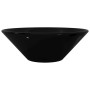 Lavabo de cerámica negro redondo de vidaXL, Lavabos - Ref: Foro24-141927, Precio: 67,59 €, Descuento: %