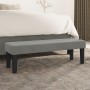 Light gray velvet bench 100x30x30 cm by , Banks - Ref: Foro24-346666, Price: 55,71 €, Discount: %