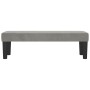 Banco de terciopelo gris claro 100x30x30 cm de , Bancos - Ref: Foro24-346666, Precio: 55,71 €, Descuento: %