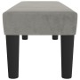 Banco de terciopelo gris claro 100x30x30 cm de , Bancos - Ref: Foro24-346666, Precio: 55,71 €, Descuento: %