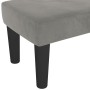 Banco de terciopelo gris claro 100x30x30 cm de , Bancos - Ref: Foro24-346666, Precio: 55,71 €, Descuento: %