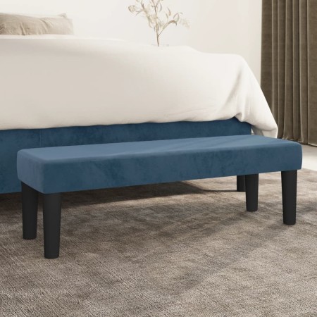 Dark blue velvet bench 100x30x30 cm by , Banks - Ref: Foro24-346670, Price: 53,94 €, Discount: %