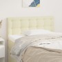 Cream synthetic leather headboard 80x5x78/88 cm by , Headboards and footboards - Ref: Foro24-346406, Price: 45,10 €, Discount: %