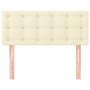 Cream synthetic leather headboard 80x5x78/88 cm by , Headboards and footboards - Ref: Foro24-346406, Price: 45,10 €, Discount: %