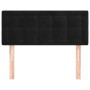 Black velvet headboard 80x5x78/88 cm by , Headboards and footboards - Ref: Foro24-346412, Price: 45,12 €, Discount: %