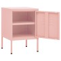 Bedside tables 2 units pink steel 35x35x51 cm by , Nightstands - Ref: Foro24-3095209, Price: 133,51 €, Discount: %