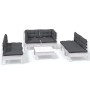 7-piece garden furniture set with solid pine wood and cushions by , Garden sets - Ref: Foro24-3096215, Price: 587,44 €, Disco...