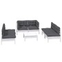 7-piece garden furniture set with solid pine wood and cushions by , Garden sets - Ref: Foro24-3096215, Price: 590,99 €, Disco...