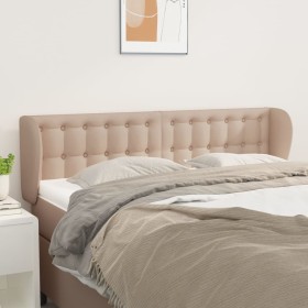 Cappuccino synthetic leather headboard 147x23x78/88 cm by , Headboards and footboards - Ref: Foro24-3117239, Price: 67,99 €, ...