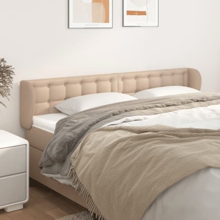 Cappuccino synthetic leather headboard 163x23x78/88 cm by , Headboards and footboards - Ref: Foro24-3117245, Price: 72,35 €, ...