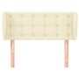 Cabecero de cuero sintético color crema 83x23x78/88 cm de , Cabeceros y pies de cama - Ref: Foro24-3117218, Precio: 51,00 €, ...