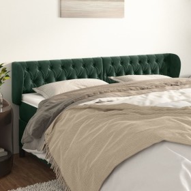 Dark green velvet headboard 183x23x78/88 cm by , Headboards and footboards - Ref: Foro24-3117543, Price: 90,91 €, Discount: %