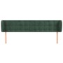 Dark green velvet headboard 203x23x78/88 cm by , Headboards and footboards - Ref: Foro24-3117647, Price: 78,86 €, Discount: %