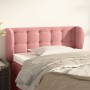 Pink velvet headboard 83x23x78/88 cm by , Headboards and footboards - Ref: Foro24-3117613, Price: 51,63 €, Discount: %