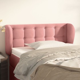 Pink velvet headboard 83x23x78/88 cm by , Headboards and footboards - Ref: Foro24-3117613, Price: 50,46 €, Discount: %