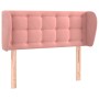 Pink velvet headboard 83x23x78/88 cm by , Headboards and footboards - Ref: Foro24-3117613, Price: 50,99 €, Discount: %