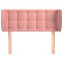 Pink velvet headboard 83x23x78/88 cm by , Headboards and footboards - Ref: Foro24-3117613, Price: 50,99 €, Discount: %