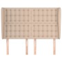 Headboard with ears cappuccino synthetic leather 147x23x118/128 cm by , Headboards and footboards - Ref: Foro24-3118051, Pric...