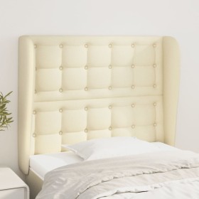 Headboard with cream synthetic leather ears 83x23x118/128 cm by , Headboards and footboards - Ref: Foro24-3118030, Price: 74,...