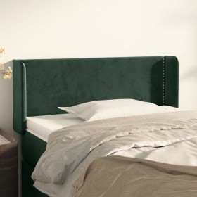 Dark green velvet headboard 103x16x78/88 cm by , Headboards and footboards - Ref: Foro24-3118673, Price: 50,51 €, Discount: %